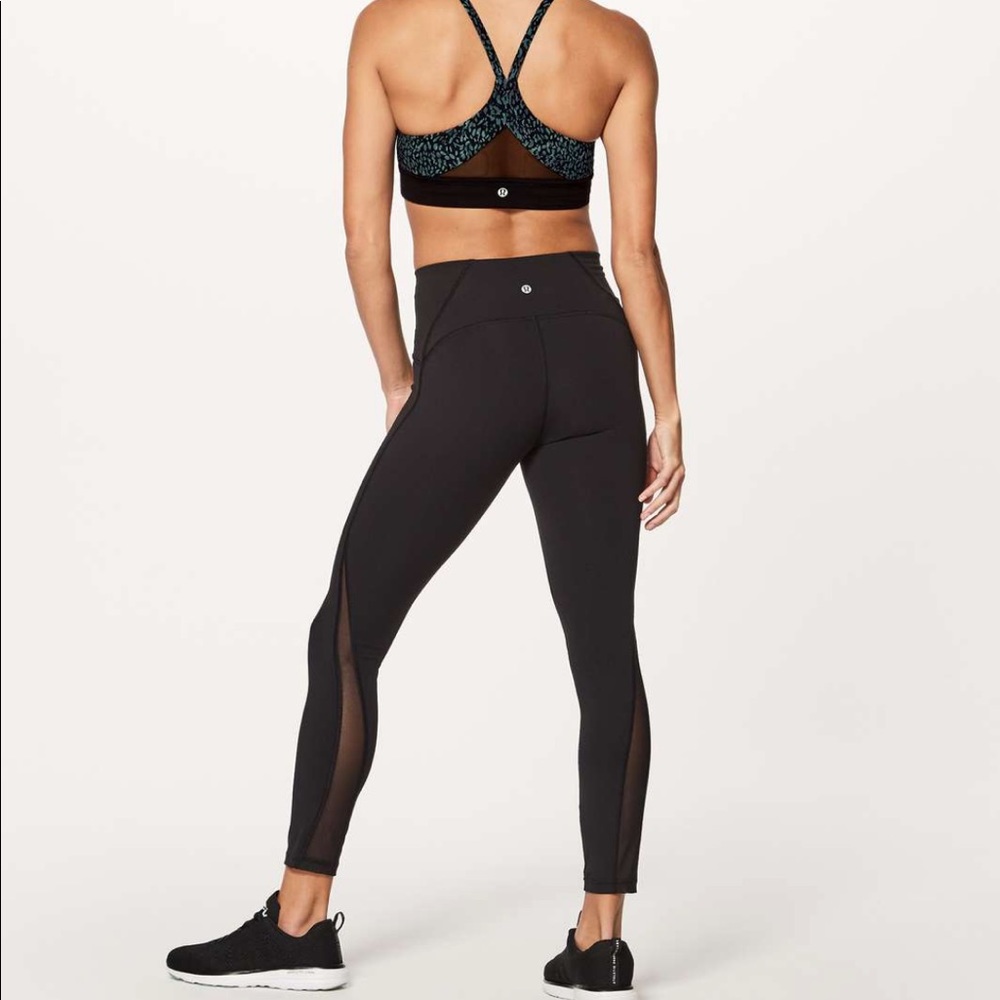 Lululemon train times HR tight leggings - black - size 6